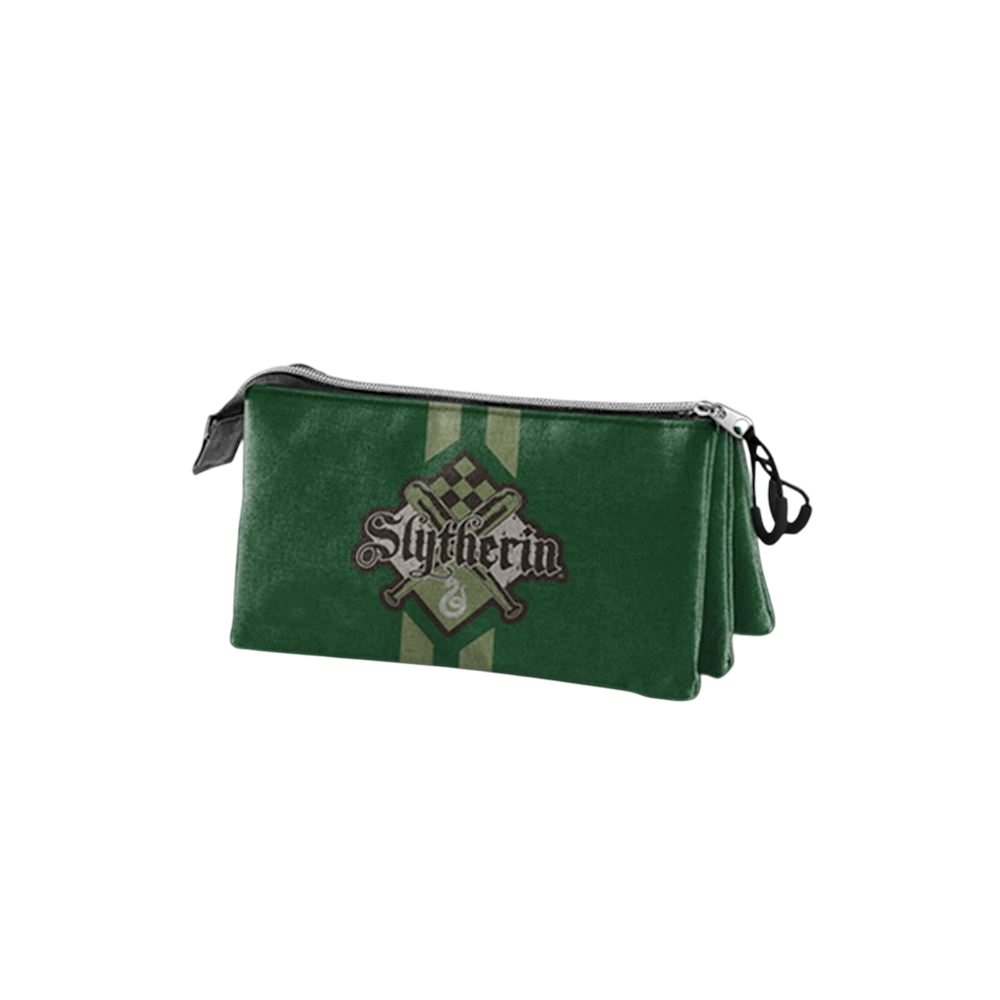 Astuccio triplo serpeverde