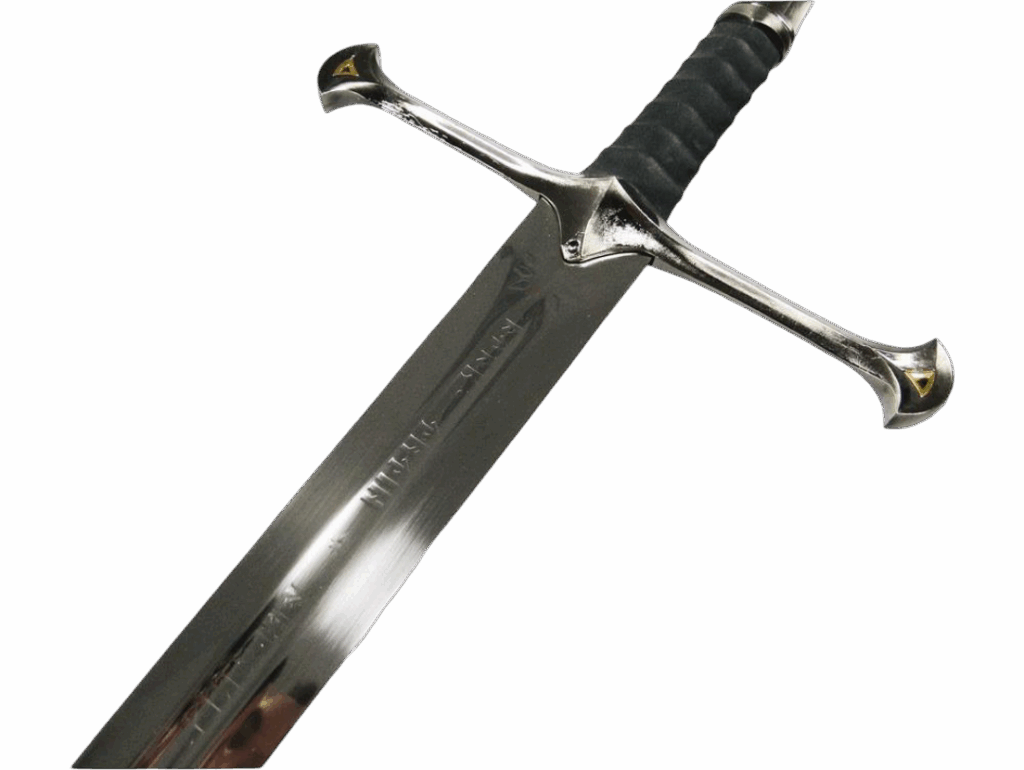 Spada anduril con incisione con fodero